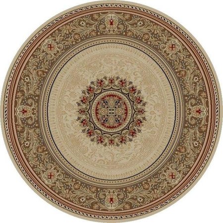 CONCORD GLOBAL TRADING Concord Global 65229 7 ft. 10 in. Ankara Chateau - Round; Ivory 65229